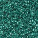 Miyuki Delica Perlen 11/0 - Sparkling teal lined crystal DB-918